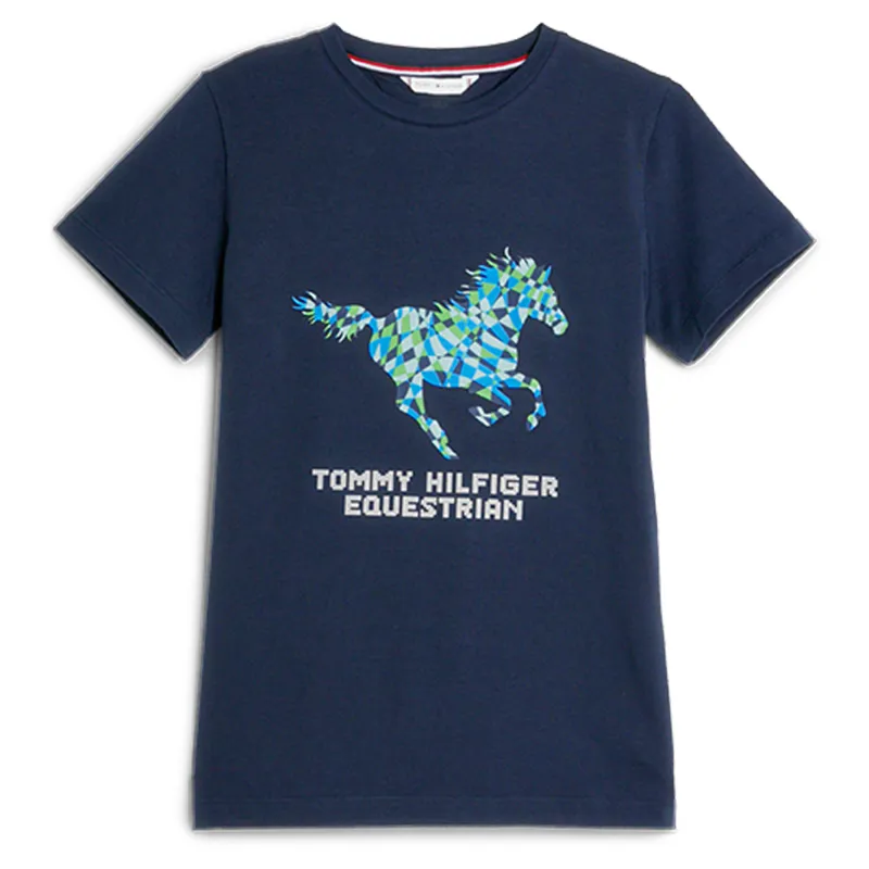 Tommy Hilfiger Horse Art Print T-Shirt - Desert Sky